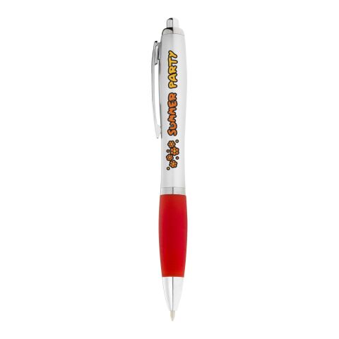 Nash pen with coloured barrel &amp; grip Standard | Silver-Red | No Branding | not available | not available