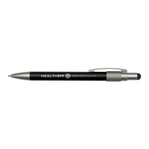 Rill RCS recycled ballpoint pen with stylus and fidget spinner (black ink) Standard | Solid black | No Branding | not available | not available