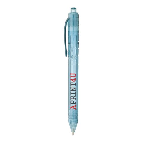 Vancouver recycled PET ballpoint pen Transparent blue | Without Branding | not available | not available