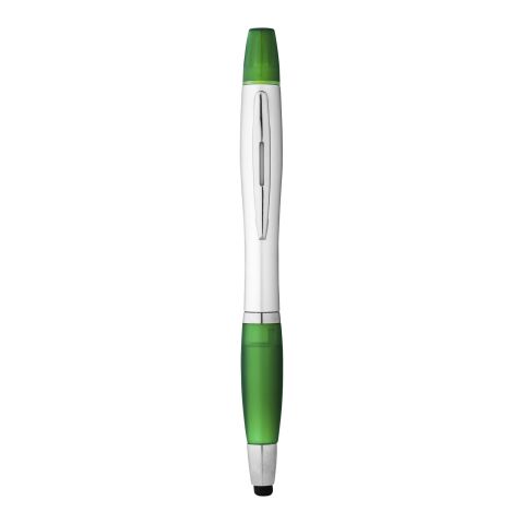 Nash stylus ballpoint pen and highlighter Silver-Green | No Branding | not available | not available