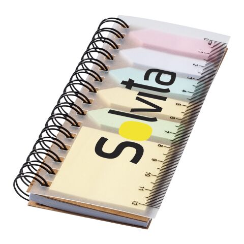 Spinner spiral notebook with coloured sticky notes Standard | Natural | Without Branding | not available | not available