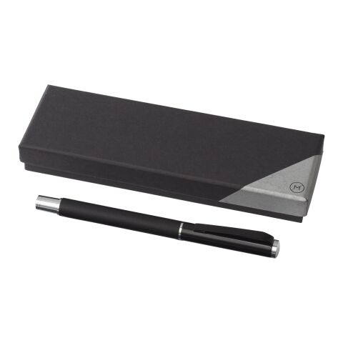 Pedova rollerball pen with leather barrel Standard | Solid black | No Branding | not available | not available