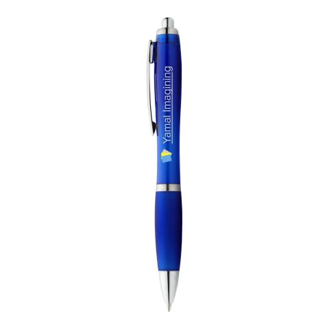 Nash Coloured Barrel &amp; Grip Ballpoint Pen Standard | Royal blue | No Branding | not available | not available