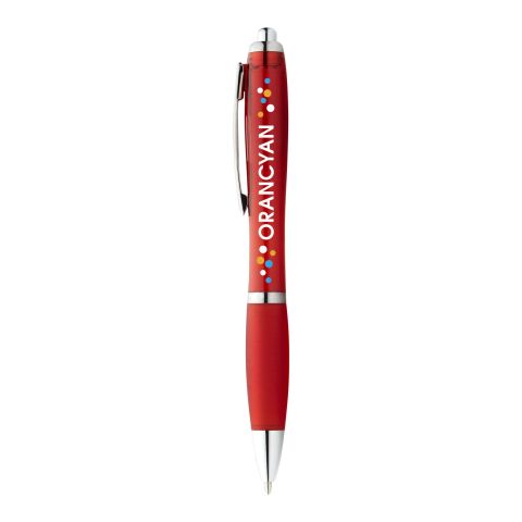Nash Coloured Barrel &amp; Grip Ballpoint Pen Standard | Red | No Branding | not available | not available