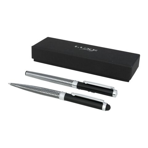 Empire duo pen gift set Silver-solid black | No Branding | not available | not available