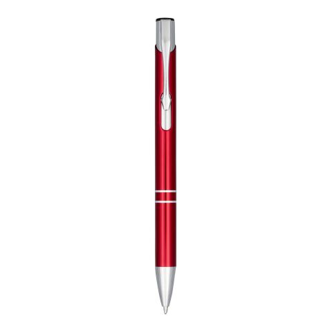 Blue Ink Moneta Anodized Aluminium Click Ballpoint Pen Standard | Red | No Branding | not available | not available