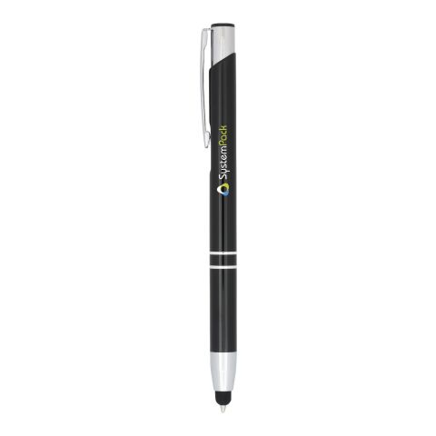Moneta anodized aluminium click stylus ballpoint pen Standard | Solid black | No Branding | not available | not available