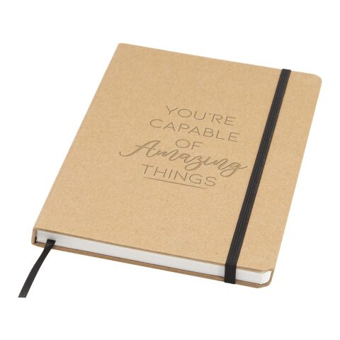 Holm A5 stone paper hard cover notebook with lined pages Standard | Beige | No Branding | not available | not available