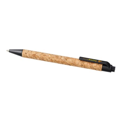 Midar cork and wheat straw ballpoint pen Standard | Natural-Solid black | No Branding | not available | not available