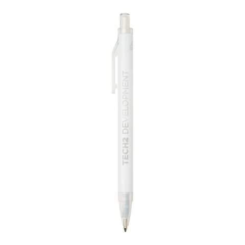 Spectrum recycled aluminium ballpoint pen (blue ink) White