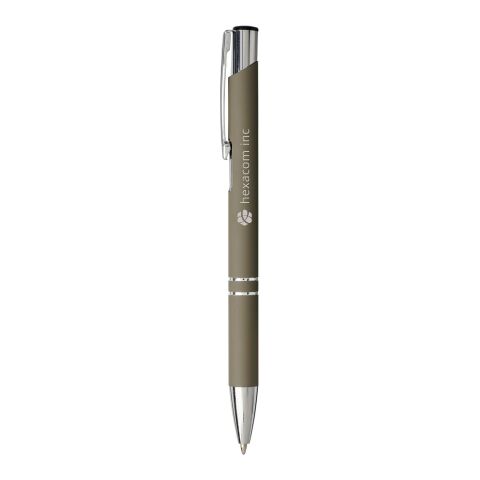 Moneta soft touch click ballpoint pen Standard | Dark grey | No Branding | not available | not available