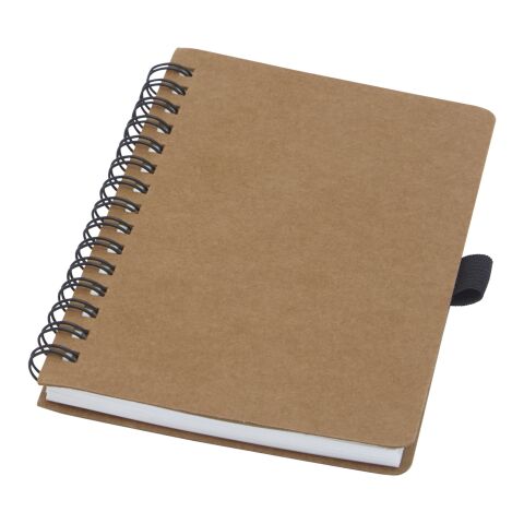 Cobble A6 wire-o recycled cardboard notebook with stone paper Natural | No Branding | not available | not available