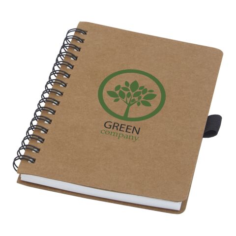 Cobble A6 wire-o recycled cardboard notebook with stone paper Standard | Natural | No Branding | not available | not available