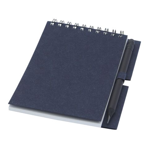 Luciano Eco wire notebook with pencil - small Standard | Dark blue | No Branding | not available | not available