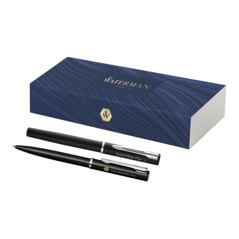 Allure ballpoint and rollerball pen set Black | No Branding | not available | not available