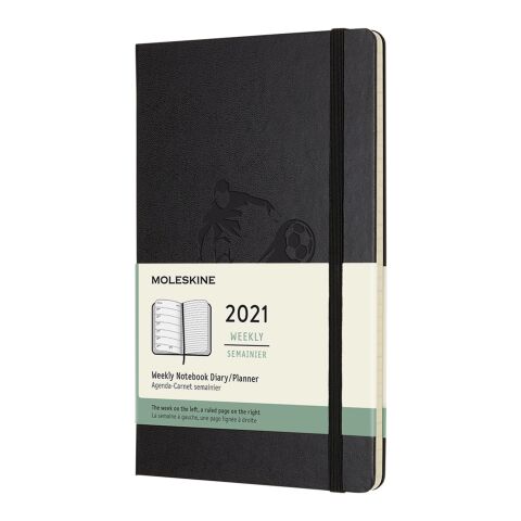 Moleskine 12M Weekly L Hard Cover Planner Standard | Solid black | No Branding | not available | not available