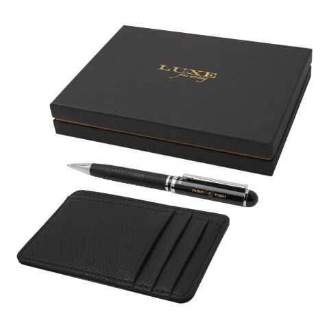 Encore ballpoint pen and wallet gift set Standard | Black | No Branding | not available | not available