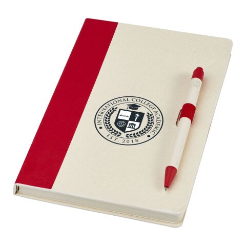 Dairy Dream A5 size reference notebook and ballpoint pen set Standard | Red | No Branding | not available | not available