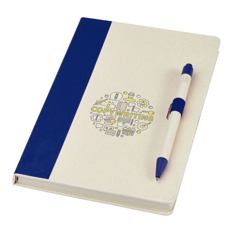 Dairy Dream A5 size reference notebook and ballpoint pen set Standard | Blue | No Branding | not available | not available