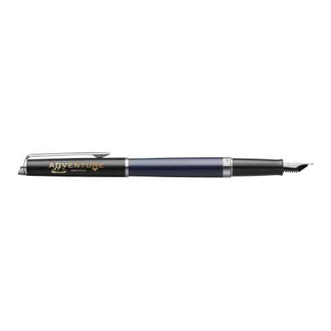 Hemisphere colour blocking fountain pen with palladium trim Standard | Blue-Solid black | No Branding | not available | not available