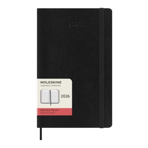 Moleskine soft cover 12 month L daily planner Standard | Solid black | No Branding | not available | not available
