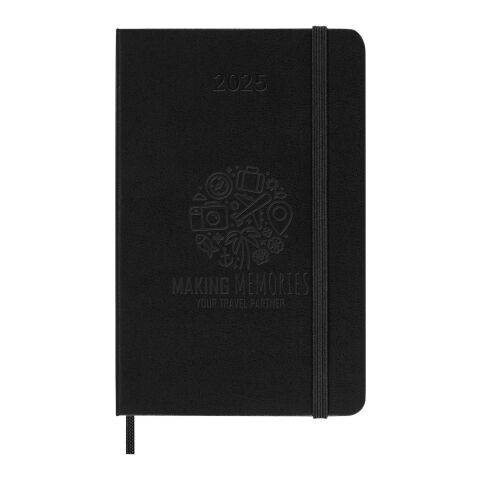 Moleskine horizontal hard cover 12 month PK weekly planner Standard | Solid black | No Branding | not available | not available
