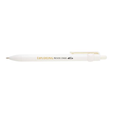 Fidget recycled plastic ballpoint pen (black ink) Standard | White | No Branding | not available | not available
