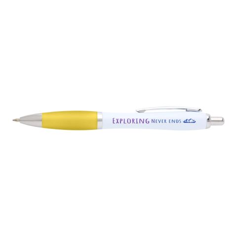 Nash recycled plastic ballpoint pen (black ink) Standard | Yellow | No Branding | not available | not available