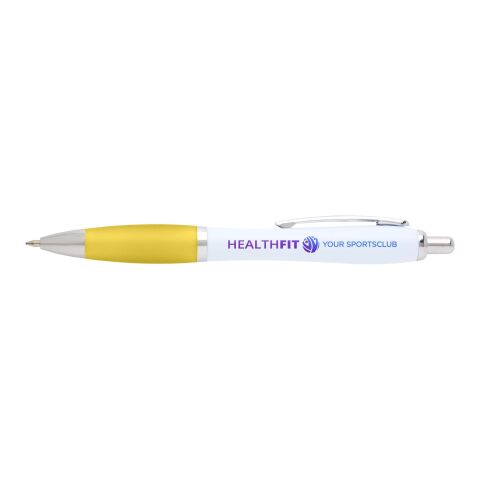 Nash recycled plastic ballpoint pen (blue ink) Standard | Yellow | No Branding | not available | not available