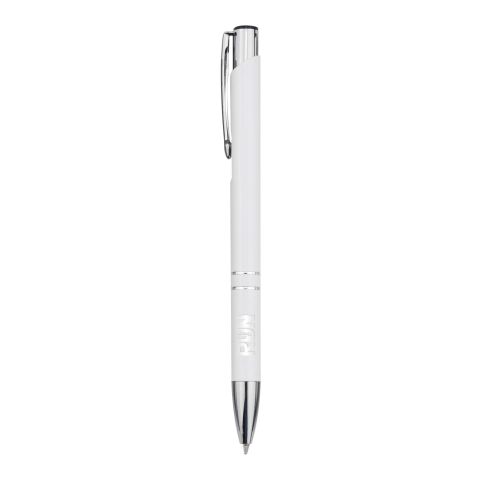 Moneta recycled aluminium ballpoint pen (blue ink) Standard | White | No Branding | not available | not available
