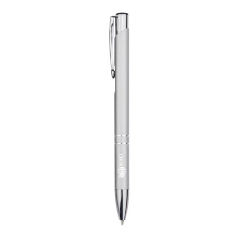 Moneta recycled aluminium ballpoint pen (blue ink) Standard | Silver | No Branding | not available | not available