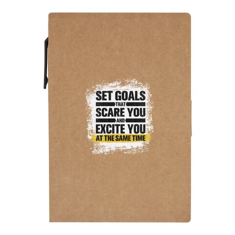 Swift sticky notes booklet with ballpoint pen (black ink) Standard | Natural | No Branding | not available | not available