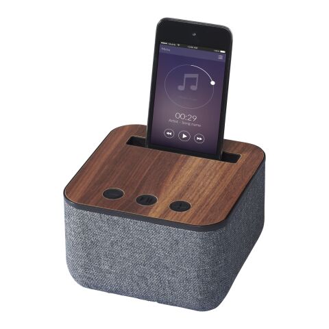 Shae fabric and wood Bluetooth® speaker Standard | Dark brown | No Branding | not available | not available | not available