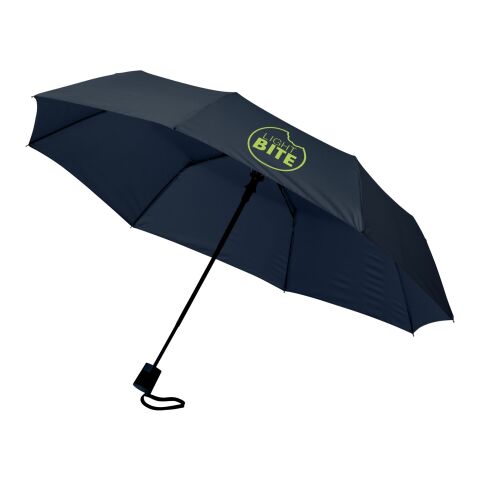 21&quot; 3-Section Automatic Umbrella  Standard | Navy | No Branding | not available | not available | not available