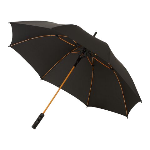 Stark 23&quot; windproof auto open umbrella Standard | Orange-Solid black | No Branding | not available | not available