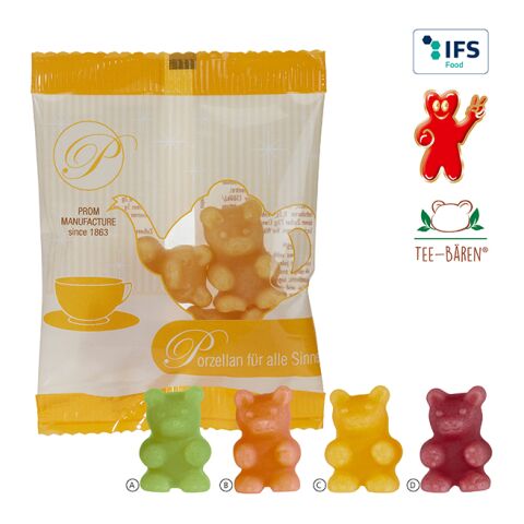 Tea-Bears® in a Bag transparent | 2-colour printing | Peppermint