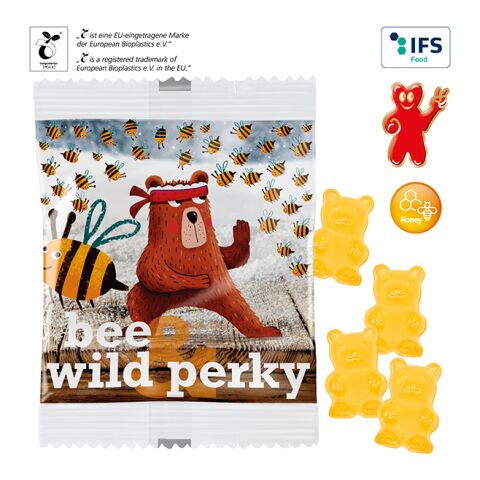 Honey Bears in a Compostable Bag white | 1-colour printing