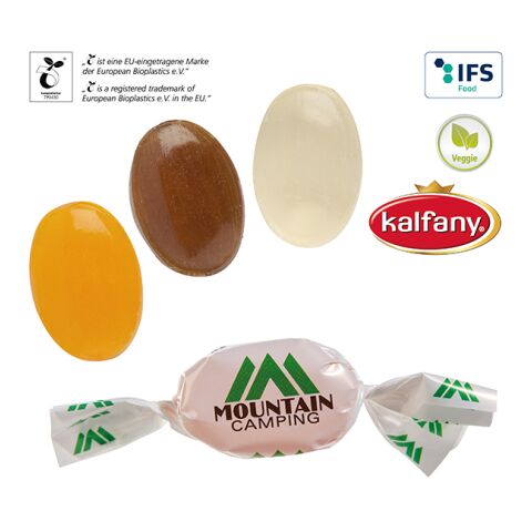 Specialty Candies in Compostable Wrappers transparent | 1-colour printing | caramel cream