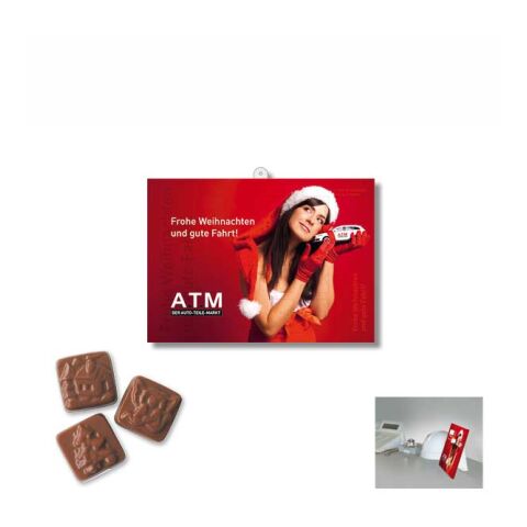 A5 Chocolate Advent Calendar BUSINESS white | 4C offset print