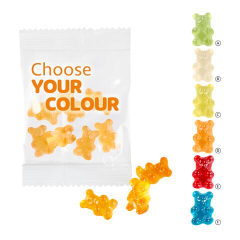 1-colour Premium-Bears, 10 g in a Compostable Bag