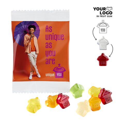Fruit Gum CUSTOMISED 10 g in a Compostable Bag