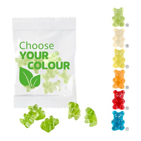 VEGAN 1-colour Premium-Bears, 10 g in a Compostable Bag