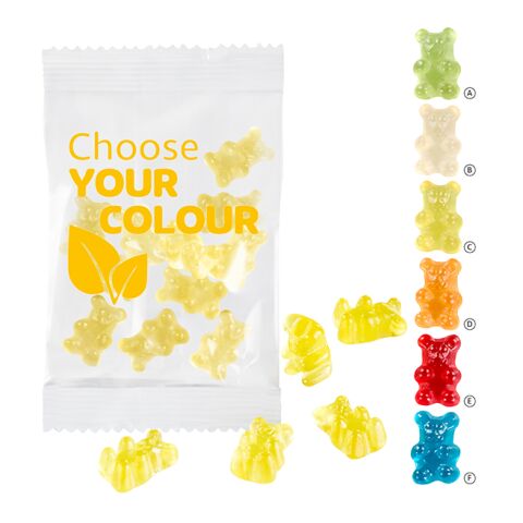 VEGAN 1-colour Premium-Bears, 15 g in a Compostable Bag