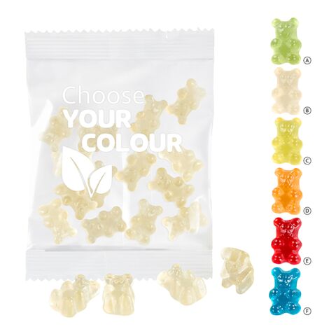 VEGAN 1-colour Premium-Bears, 20 g in a Compostable Bag