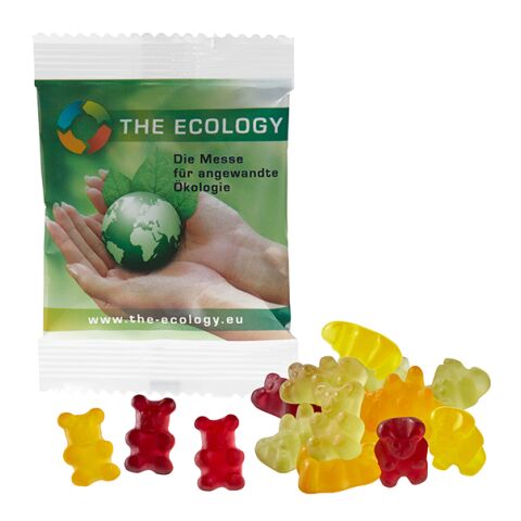 Organic Fruit Gum Bears in a Compostable Bag