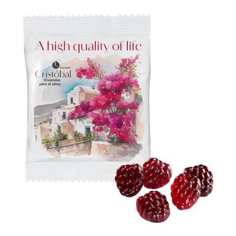 Vegan -80 % Sugar Fruit Gum in a Compostable Bag