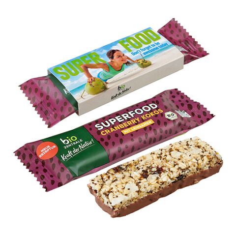 Organic Cereal Bar SUPERFOOD Cranberry &amp; Cocon