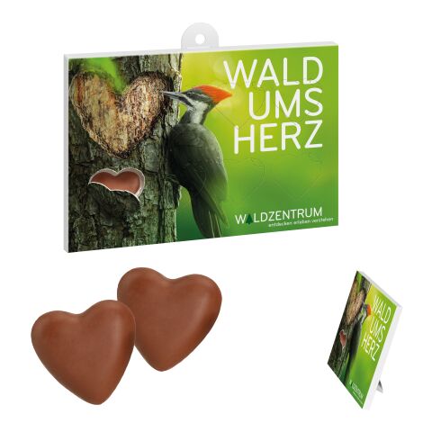 Chocolate Heart Gift white | Without Branding