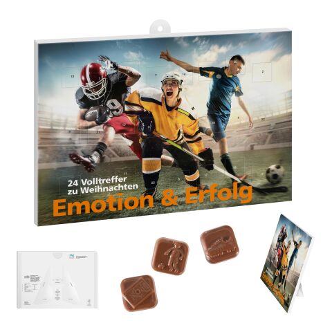 Sport Advent Calendar – Football Shapes white | offset printing