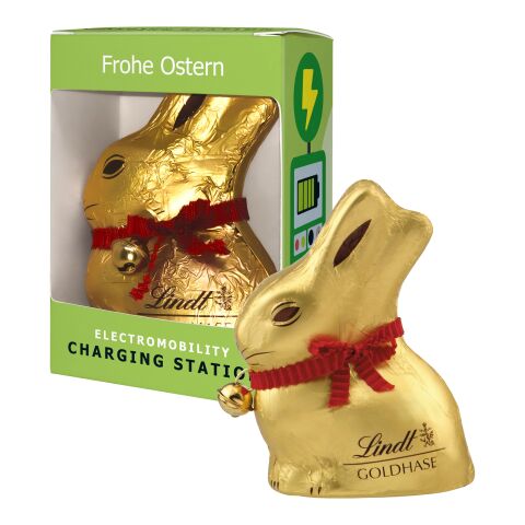 Lindt &amp; Sprüngli Chocolate Bunny in a Gift Box white | digital- or offset printing
